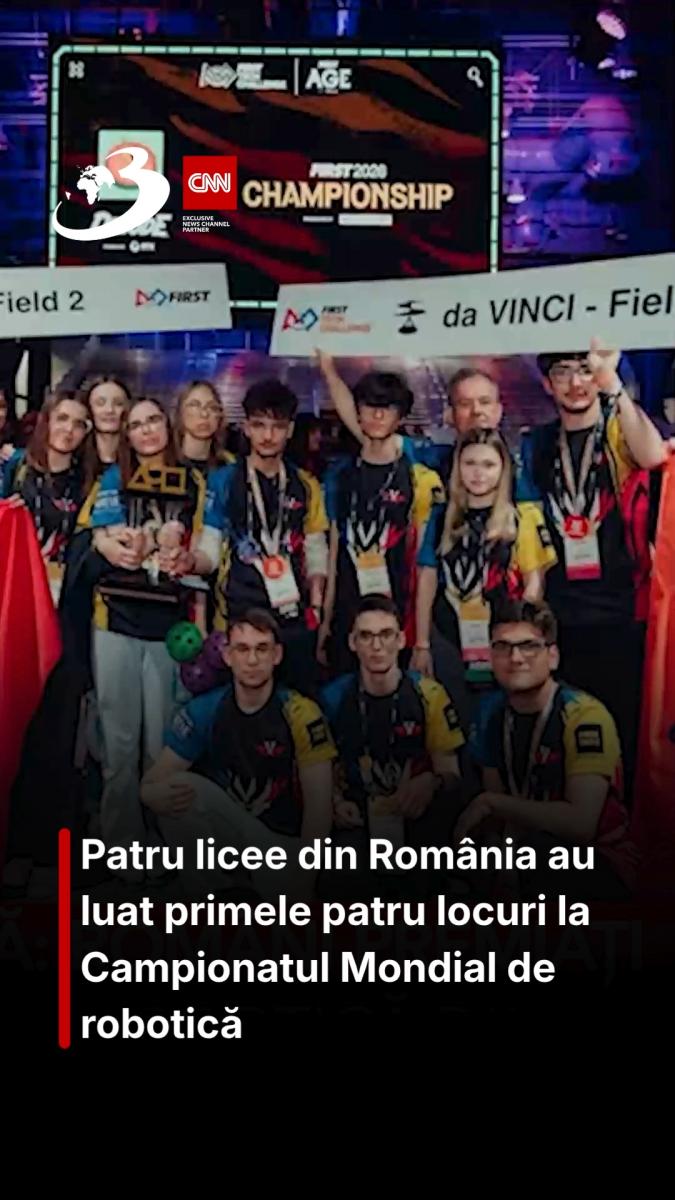 Patru licee din România au luat primele patru locuri la Campionatul Mondial de robotică