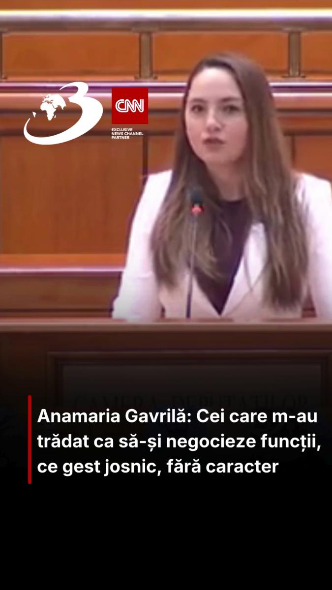 Anamaria Gavrilă: Cei care m-au trădat ca să-și negocieze funcții, ce gest josnic, fără caracter