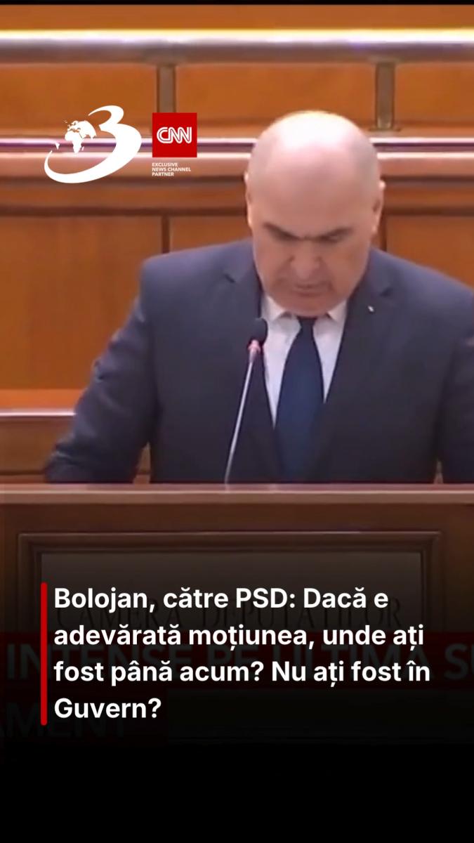Bolojan, către PSD: Dacă e adevărată moțiunea, unde ați fost până acum? Nu ați fost în Guvern?