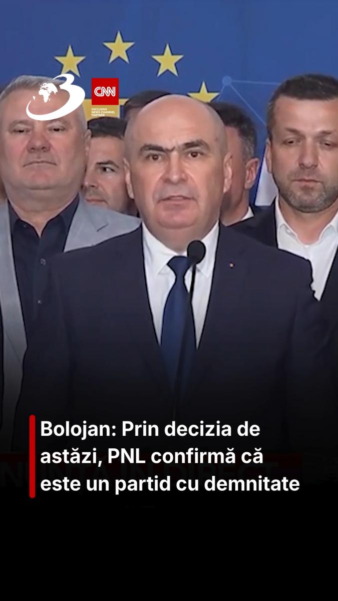 Bolojan: Prin decizia de astăzi, PNL confirmă că este un partid cu demnitate