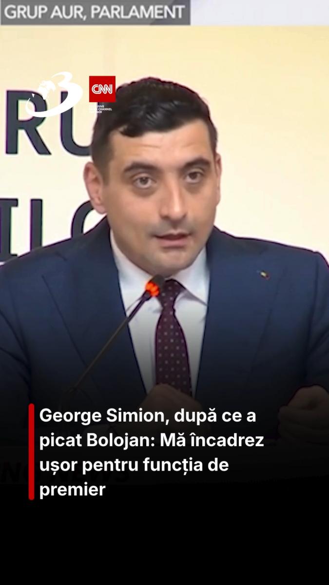 George Simion, după ce a picat Bolojan: Mă încadrez ușor pentru funcția de premier