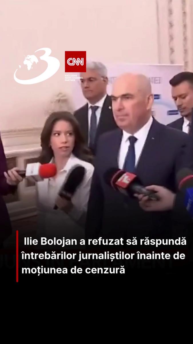Ilie Bolojan a refuzat să răspundă întrebărilor jurnaliștilor înainte de moțiunea de cenzură 