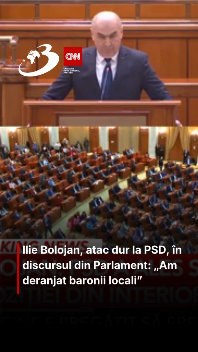 Ilie Bolojan, atac dur la PSD, în discursul din Parlament: „Am deranjat baronii locali” 