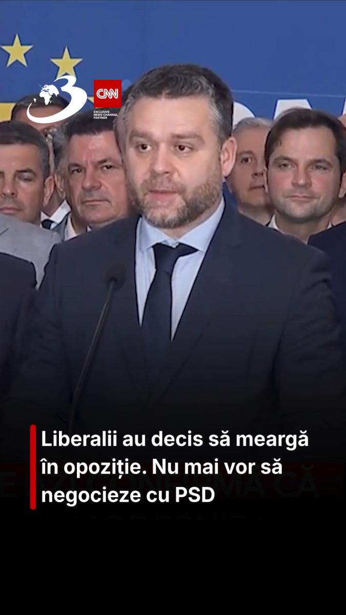Liberalii au decis să meargă în opoziție. Nu mai vor să negocieze cu PSD