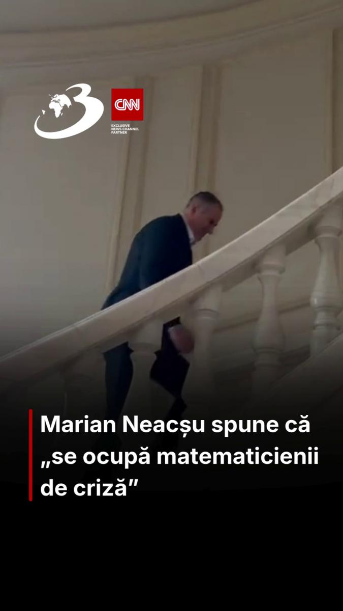 Marian Neacșu spune că „se ocupă matematicienii de criză”