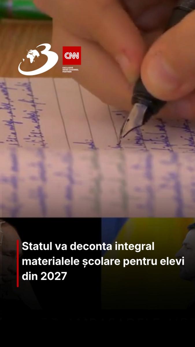  Statul va deconta integral materialele școlare pentru elevi din 2027 