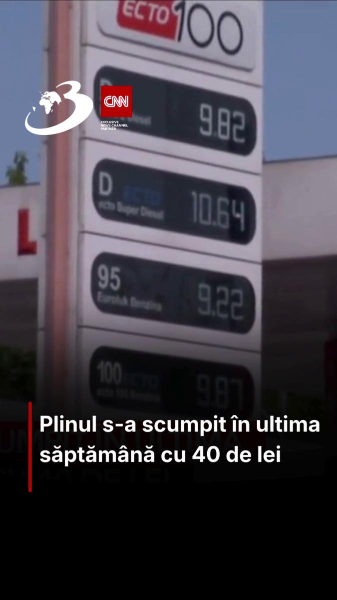 Plinul s-a scumpit în ultima săptămână cu 40 de lei