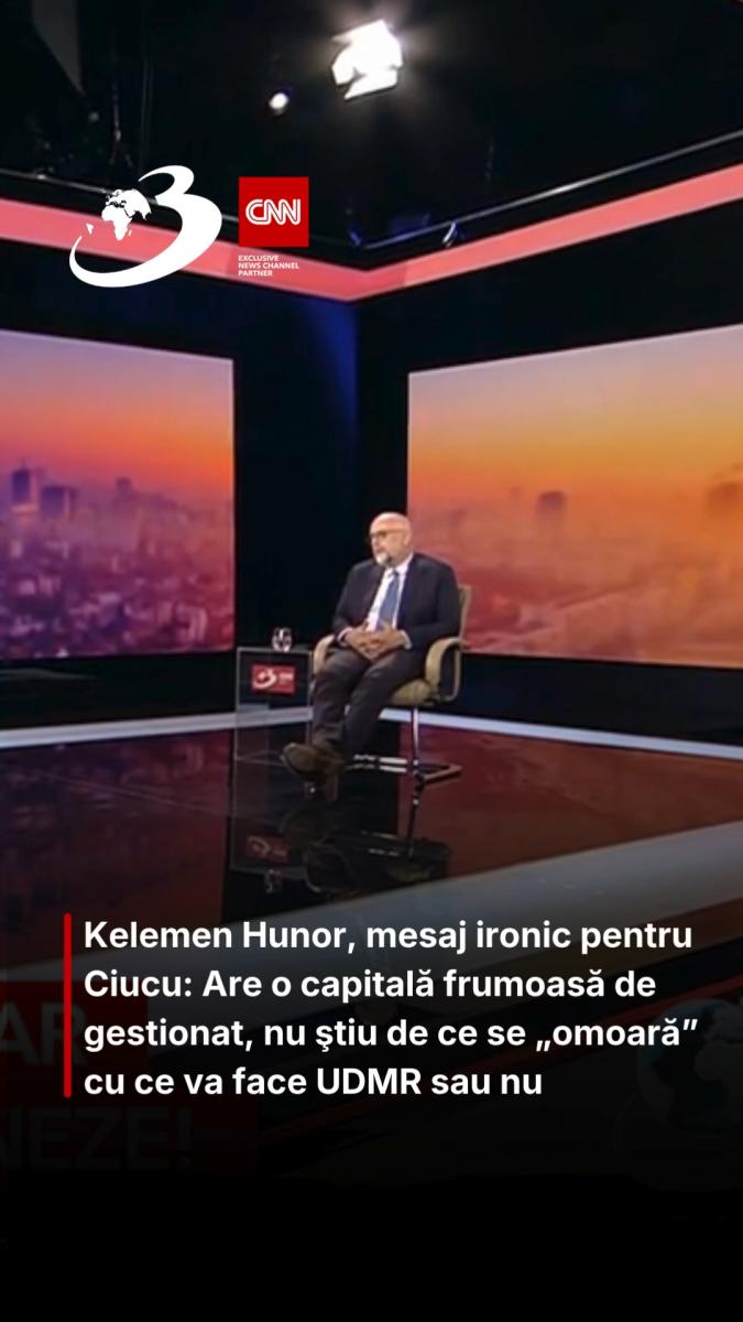 Kelemen Hunor, mesaj ironic pentru Ciucu: Are o capitală frumoasă de gestionat, nu ştiu de ce se „omoară” cu ce va face UDMR sau nu 
