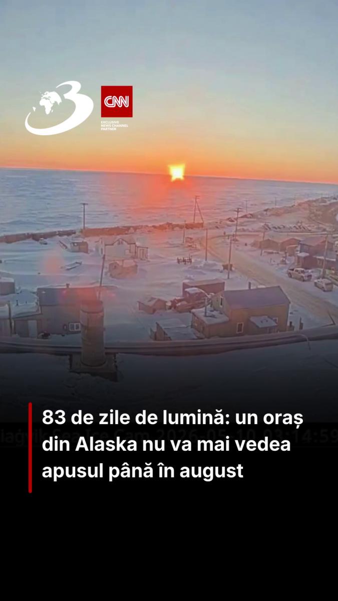 83 de zile de lumină: un oraș din Alaska nu va mai vedea apusul până în august