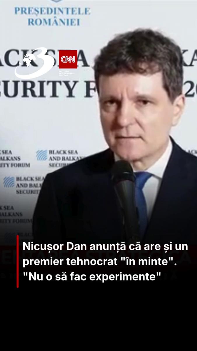 Nicușor Dan anunță că are și un premier tehnocrat 
