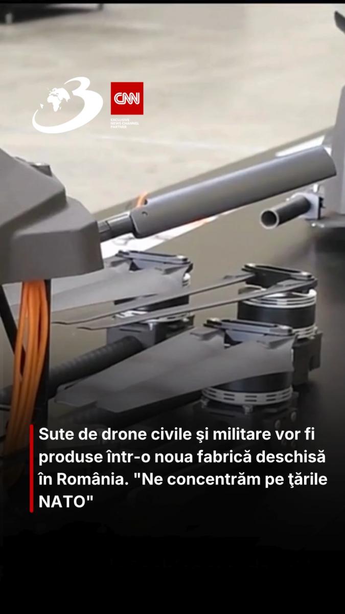 Sute de drone civile şi militare vor fi produse într-o noua fabrică deschisă în România. 