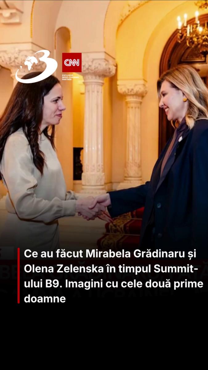 Ce au făcut Mirabela Grădinaru și Olena Zelenska în timpul Summit-ului B9. Imagini cu cele două prime doamne Edit