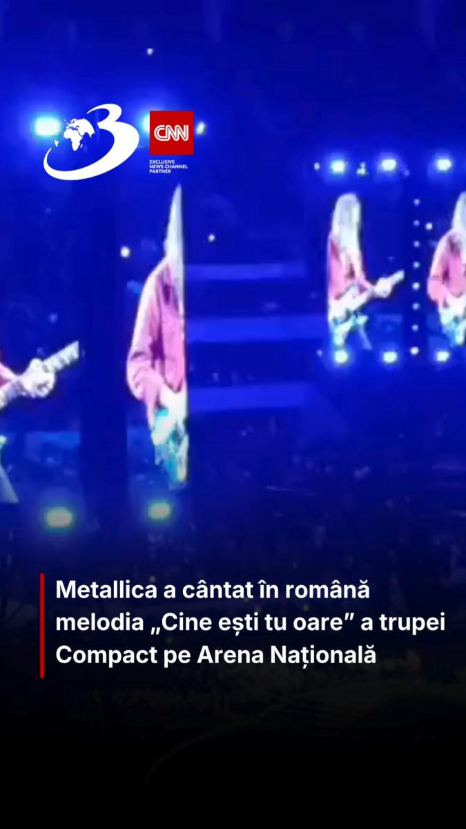 Metallica a cântat în română melodia „Cine ești tu oare” a trupei Compact pe Arena Națională