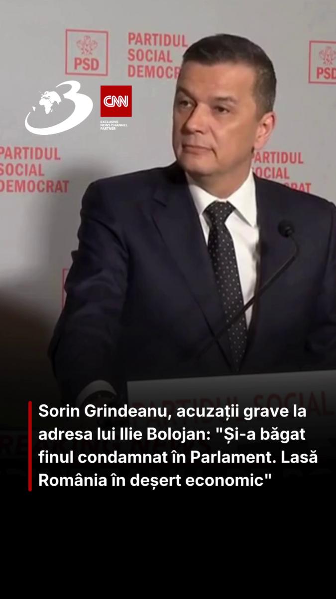 Sorin Grindeanu, acuzații grave la adresa lui Ilie Bolojan: 