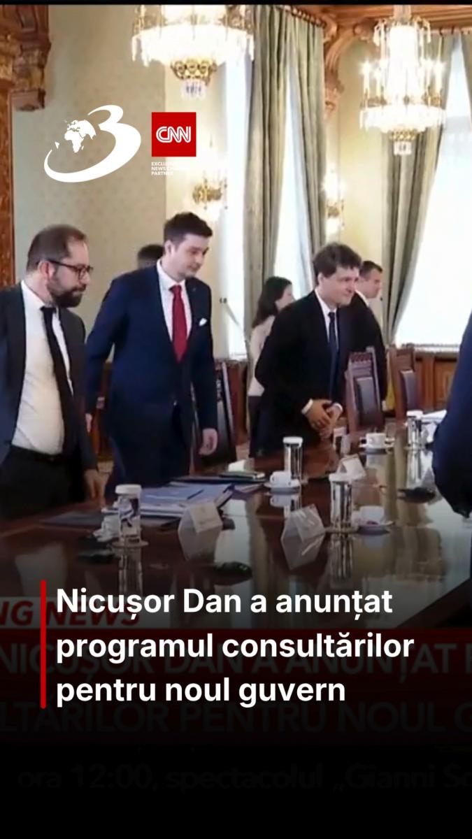 Nicușor Dan a anunțat programul consultărilor pentru noul guvern