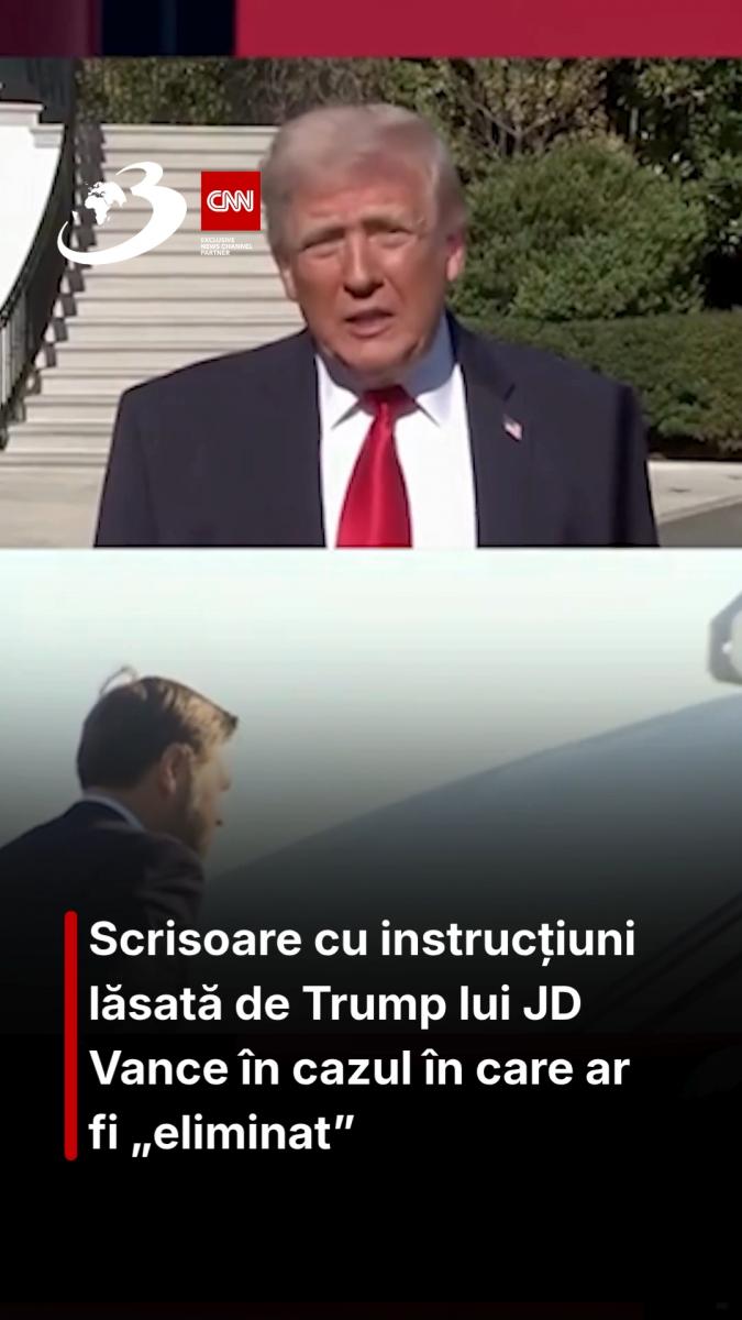 Scrisoare cu instrucțiuni lăsată de Trump lui JD Vance în cazul în care ar fi „eliminat”
