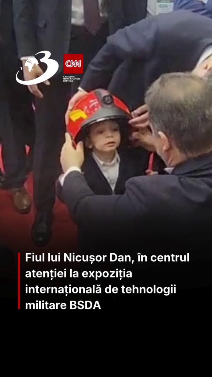 Fiul lui Nicușor Dan, în centrul atenției la expoziția internațională de tehnologii militare BSDA