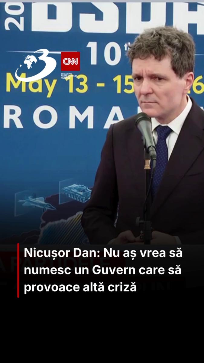 Nicușor Dan: Nu aș vrea să numesc un Guvern care să provoace altă criză