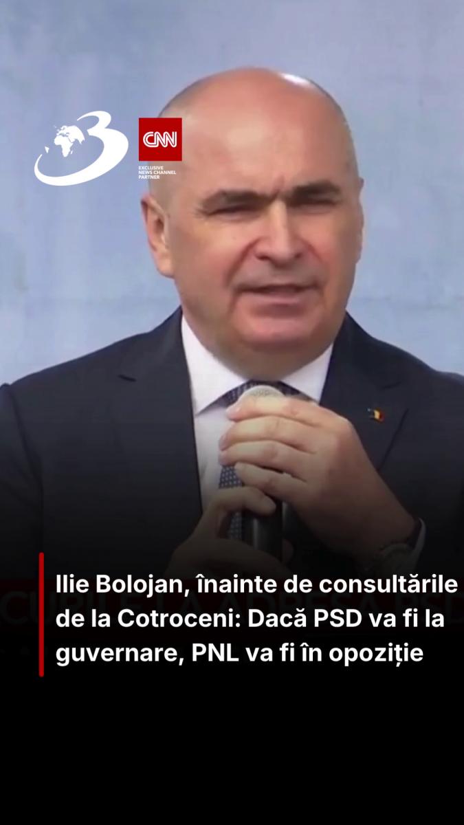 Ilie Bolojan, înainte de consultările de la Cotroceni: Dacă PSD va fi la guvernare, PNL va fi în opoziție