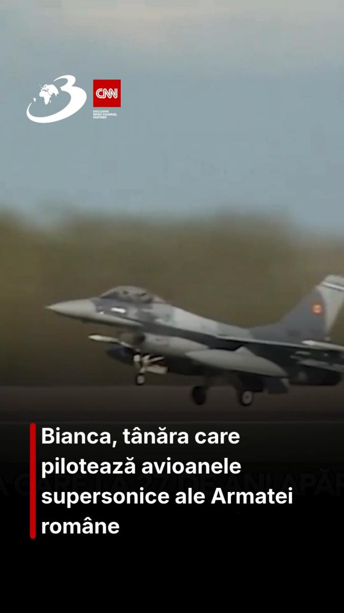 Bianca, tânăra care pilotează avioanele supersonice ale Armatei române