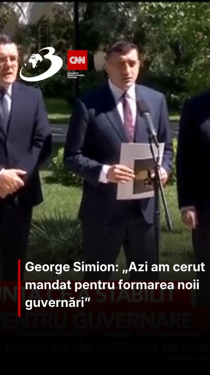 George Simion: „Azi am cerut mandat pentru formarea noii guvernări”