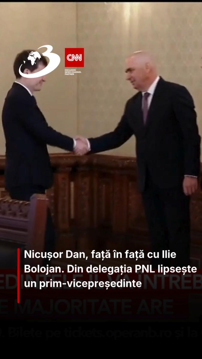 Nicușor Dan, față în față cu Ilie Bolojan. Din delegația PNL lipsește un prim-vicepreședinte