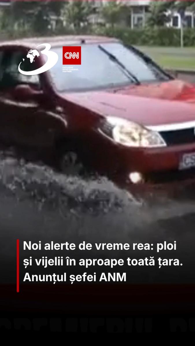 Noi alerte de vreme rea: ploi și vijelii în aproape toată țara. Anunțul șefei ANM