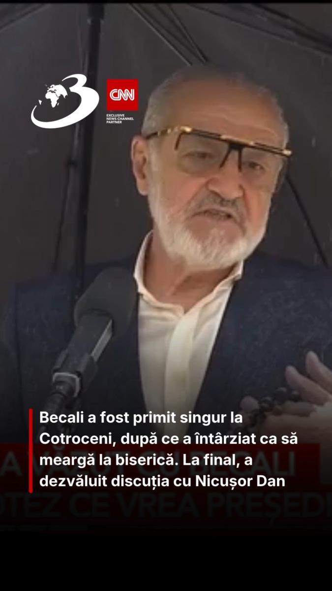 Becali a fost primit singur la Cotroceni, după ce a întârziat ca să meargă la biserică. La final, a dezvăluit discuția cu Nicușor Dan