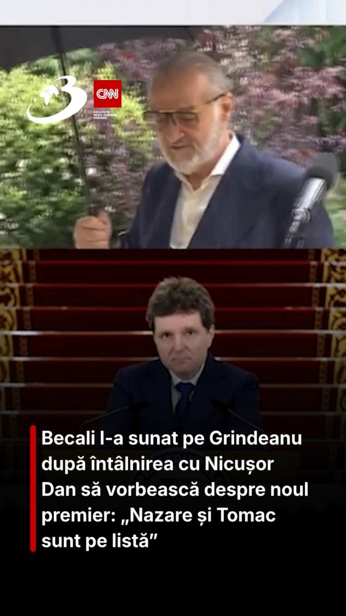 Becali l-a sunat pe Grindeanu după întâlnirea cu Nicușor Dan să vorbească despre noul premier: „Nazare și Tomac sunt pe listă”
