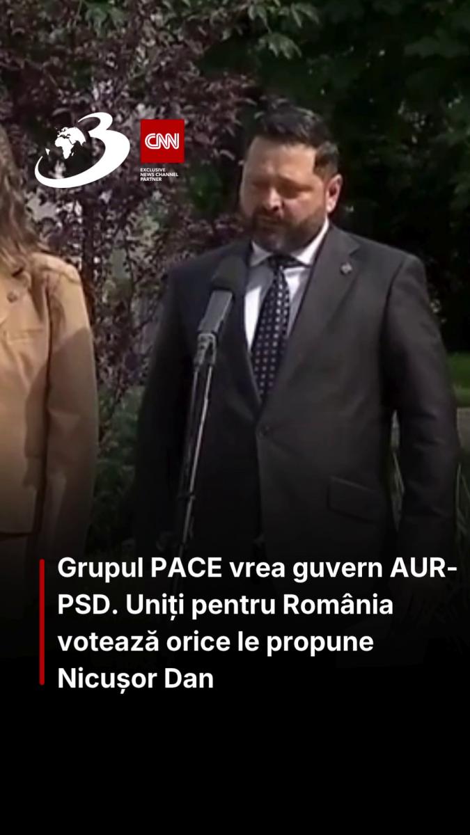 Grupul PACE vrea guvern AUR-PSD. Uniți pentru România votează orice le propune Nicușor Dan