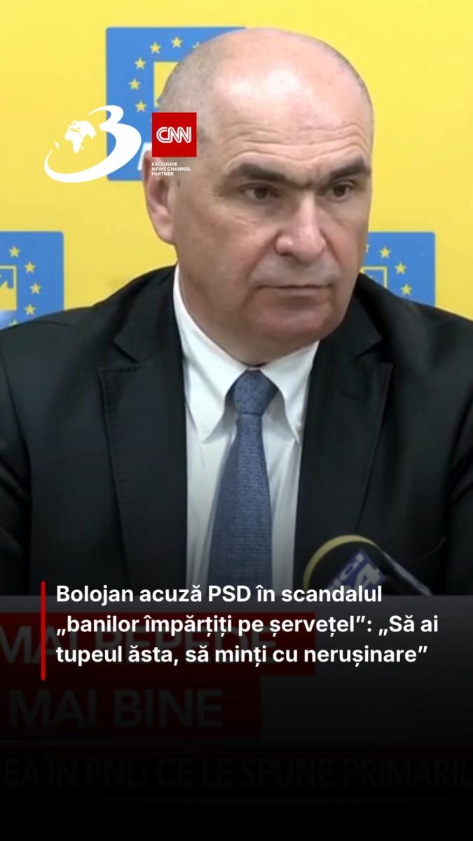 Bolojan acuză PSD în scandalul „banilor împărțiți pe șervețel”: „Să ai tupeul ăsta, să minți cu nerușinare”