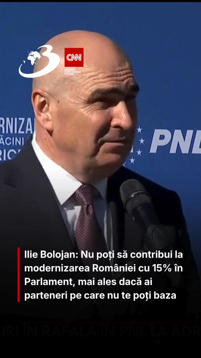 Ilie Bolojan: Nu poți să contribui la modernizarea României cu 15% în Parlament, mai ales dacă ai parteneri pe care nu te poți baza