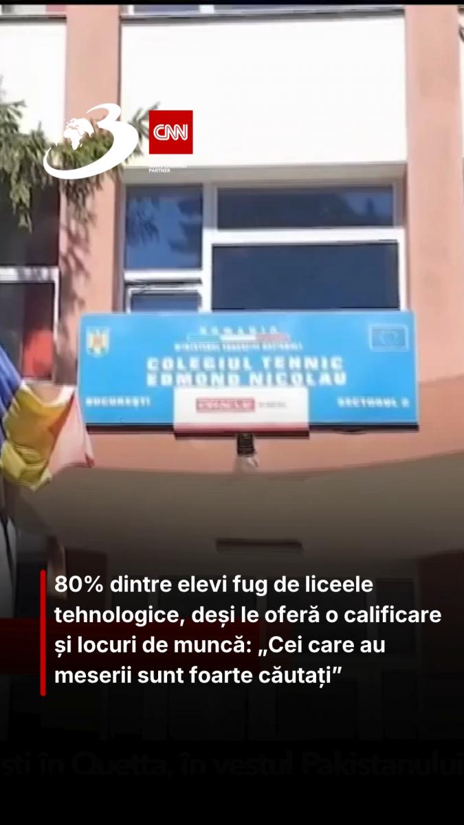 80% dintre elevi fug de liceele tehnologice, deși le oferă o calificare și locuri de muncă: „Cei care au meserii sunt foarte căutați” 