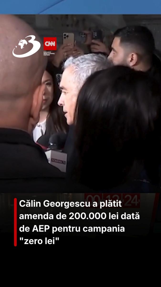 Călin Georgescu a plătit amenda de 200.000 lei dată de AEP pentru campania 
