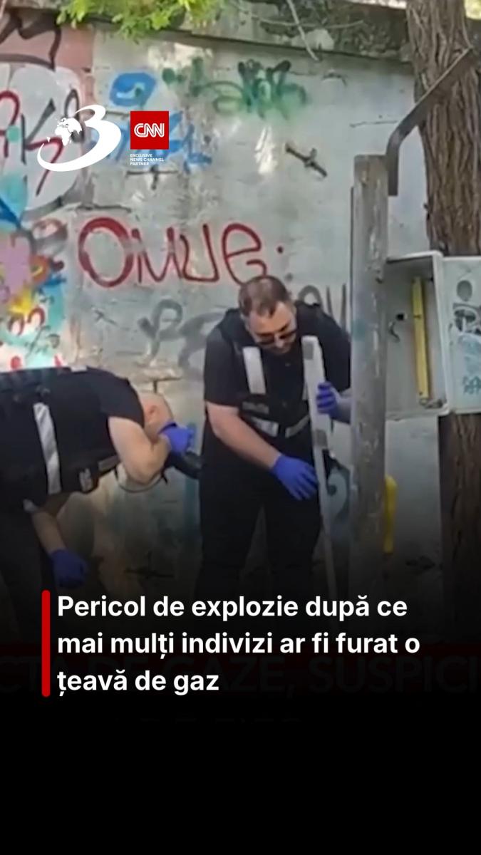 Pericol de explozie după ce mai mulți indivizi ar fi furat o țeavă de gaz