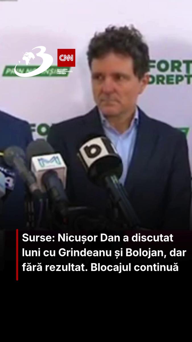 Surse: Nicușor Dan a discutat luni cu Grindeanu și Bolojan, dar fără rezultat. Blocajul continuă