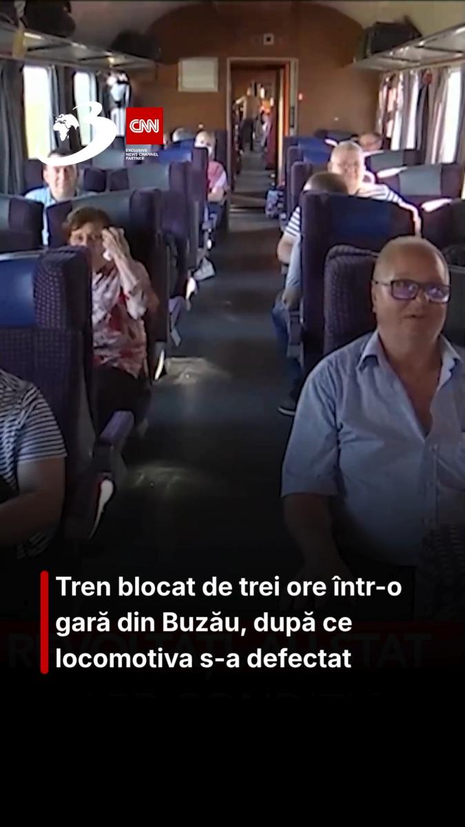 Tren blocat de trei ore într-o gară din Buzău, după ce locomotiva s-a defectat