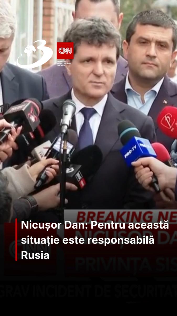 Nicușor Dan: Pentru această situație este responsabilă Rusia