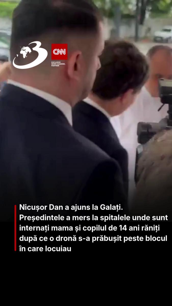 Președintele a mers la spitalele unde sunt internați mama și copilul de 14 ani răniți în incidentul din Galați