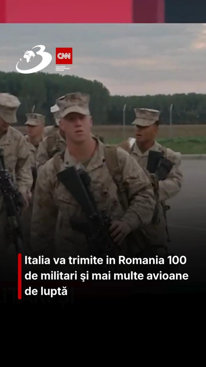 Italia va trimite in Romania 100 de militari şi mai multe avioane de luptă