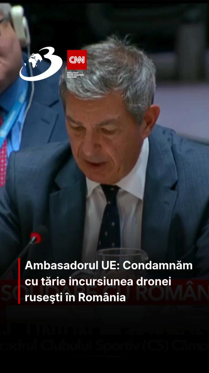 Ambasadorul UE: Condamnăm cu tărie incursiunea dronei ruseşti în România