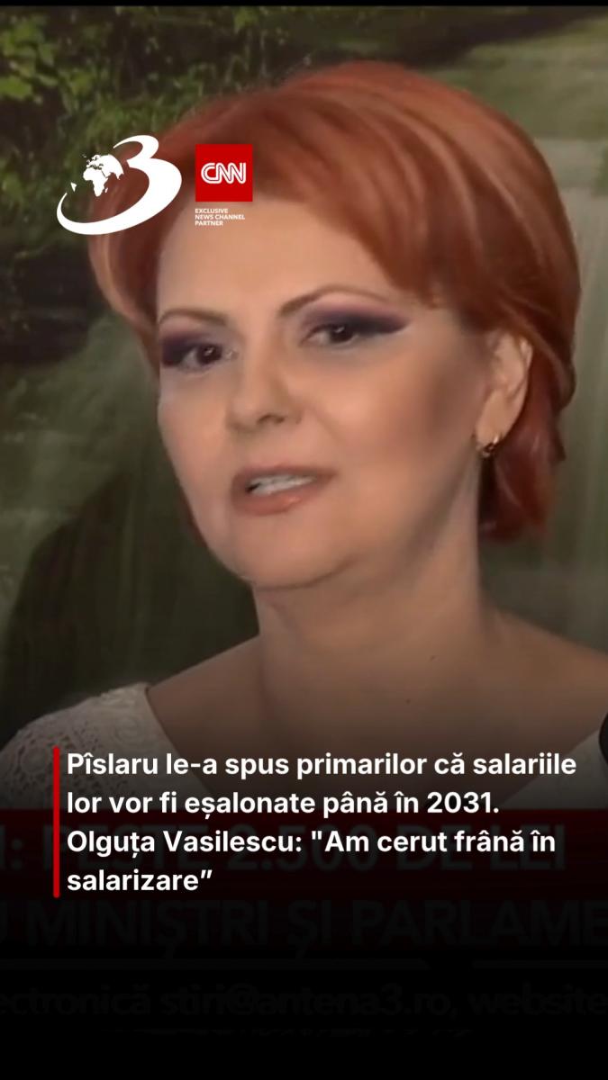 Pîslaru le-a spus primarilor că salariile lor vor fi eșalonate până în 2031. Olguța Vasilescu: 