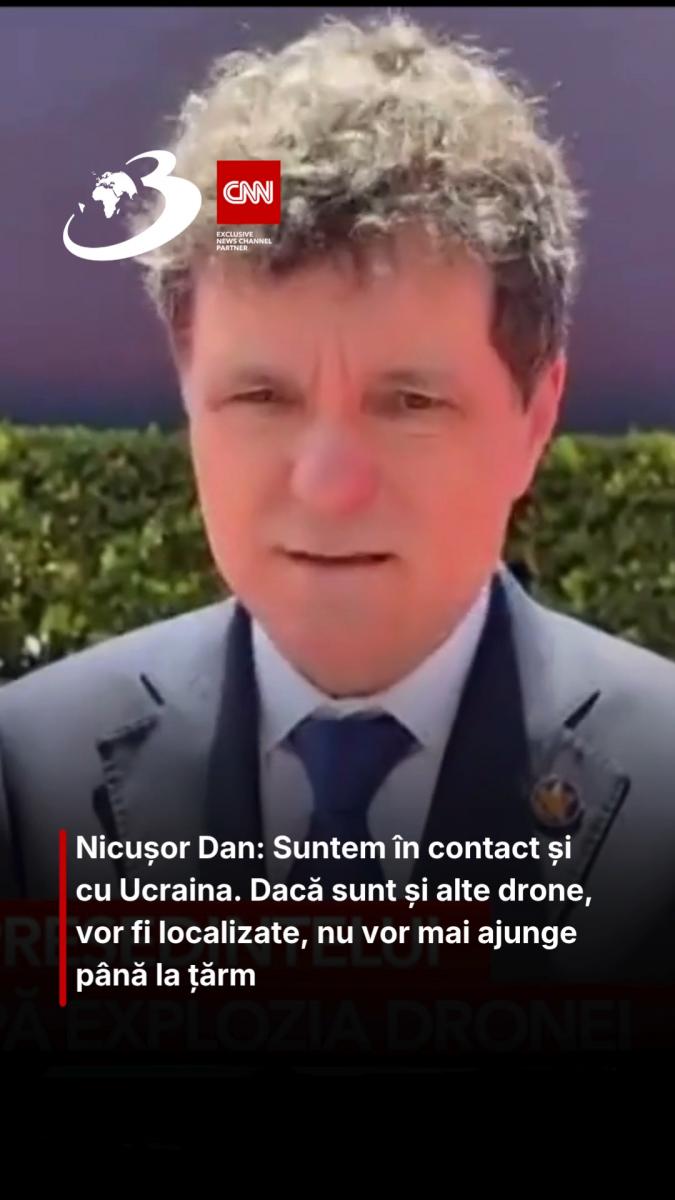 Nicușor Dan: Suntem în contact și cu Ucraina. Dacă sunt și alte drone, vor fi localizate, nu vor mai ajunge până la țărm
