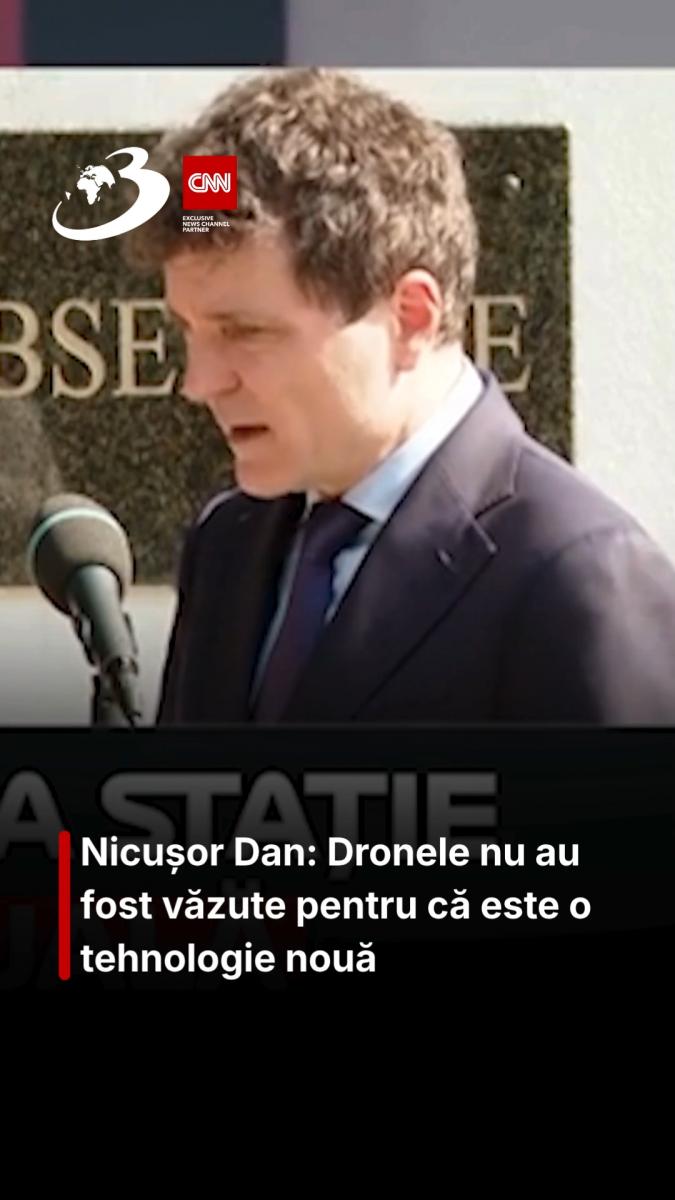 Nicușor Dan: Dronele nu au fost văzute pentru că este o tehnologie nouă