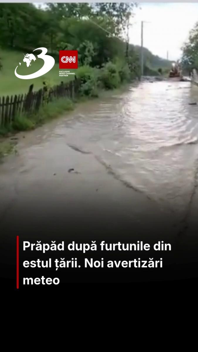 Prăpăd după furtunile din estul țării. Noi avertizări meteo 