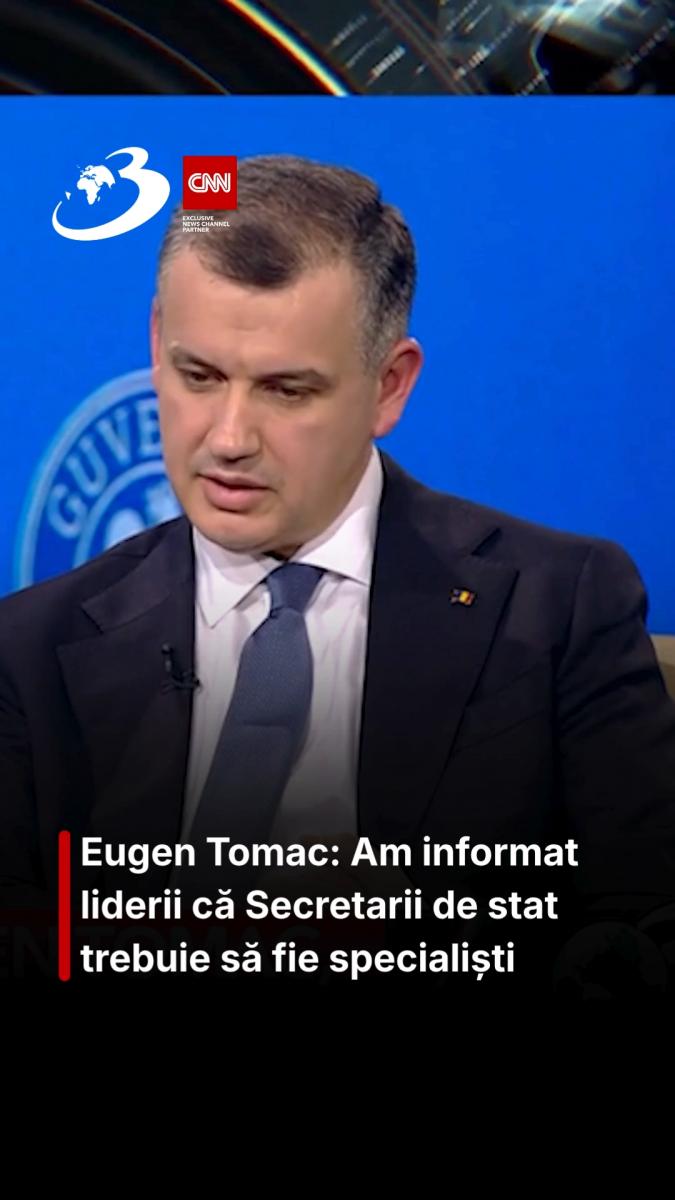 Tomac: Am informat liderii că Secretarii de stat trebuie să fie specialiști