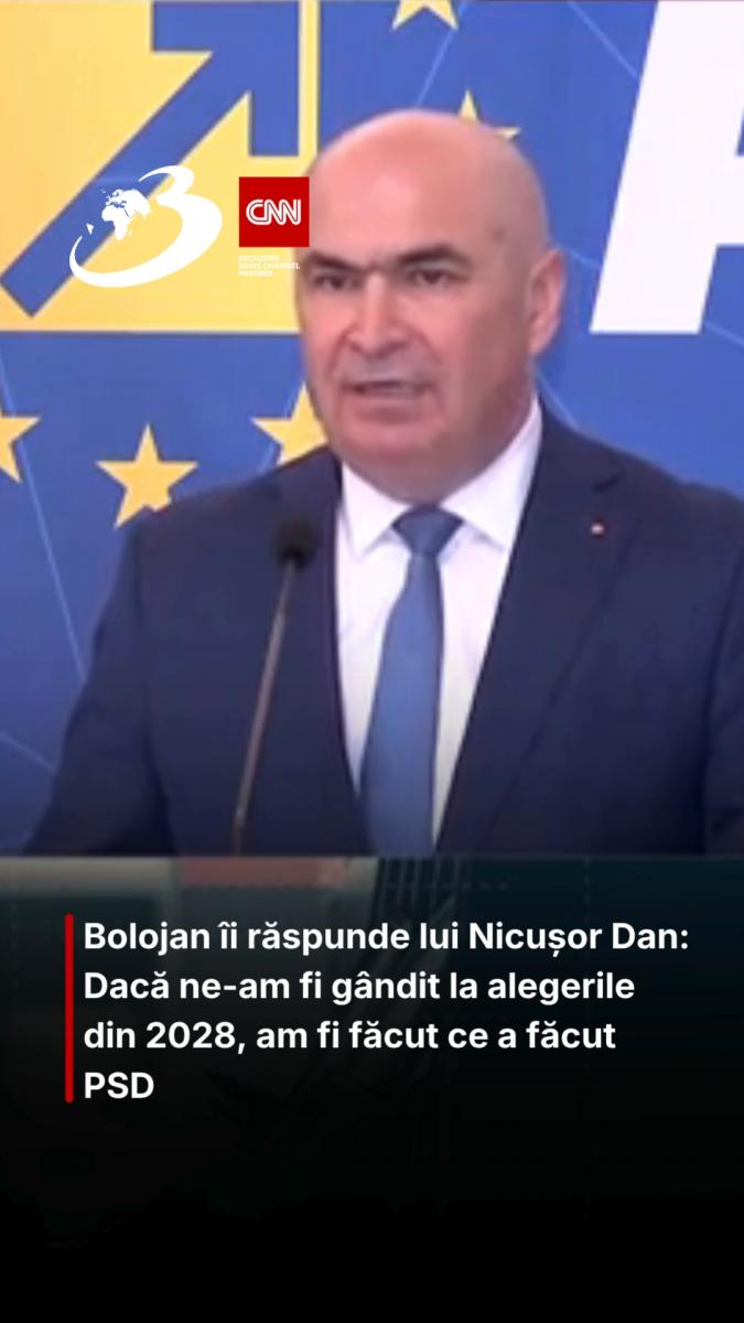 Bolojan îi răspunde lui Nicușor Dan: Dacă ne-am fi gândit la alegerile din 2028, am fi făcut ce a făcut PSD