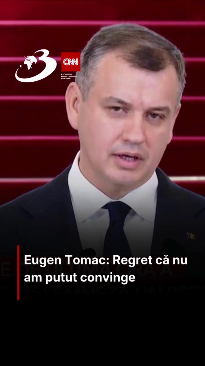 Eugen Tomac: Regret că nu am putut convinge