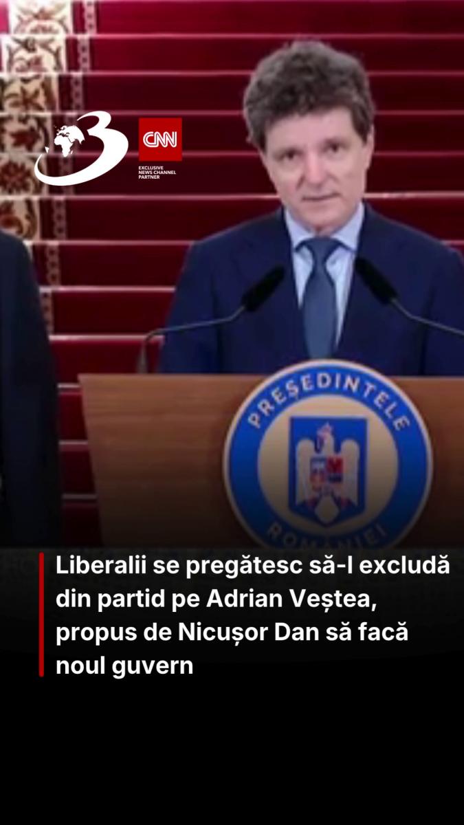 Liberalii se pregătesc să-l excludă din partid pe Adrian Veștea, propus de Nicușor Dan să facă noul guvern