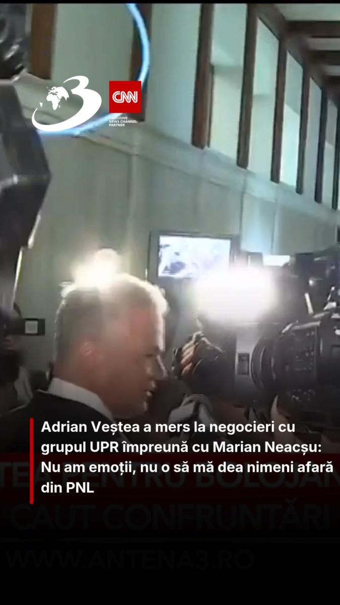 Adrian Veștea a mers la negocieri cu grupul UPR împreună cu Marian Neacșu: Nu am emoții, nu o să mă dea nimeni afară din PNL